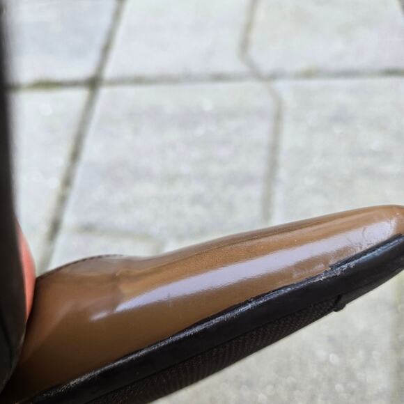 Prada pointed toe heels EU Womens Sz 37.5, ~ US 7.5 In Brown Italy Made - Picture 15 of 16